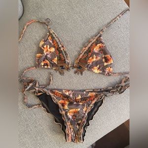 Aqua Bendita Fox Print Bikini